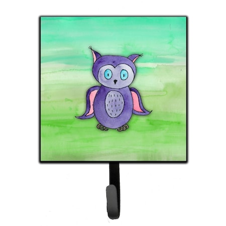Carolines Treasures Purple Owl Watercolor Leash or Key Holder BB7429SH4